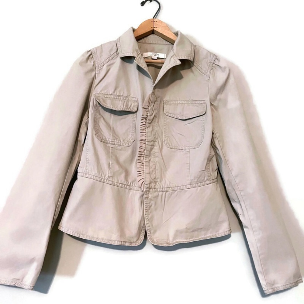 Ann Taylor Loft Khaki Jacket Women’s Size 6
